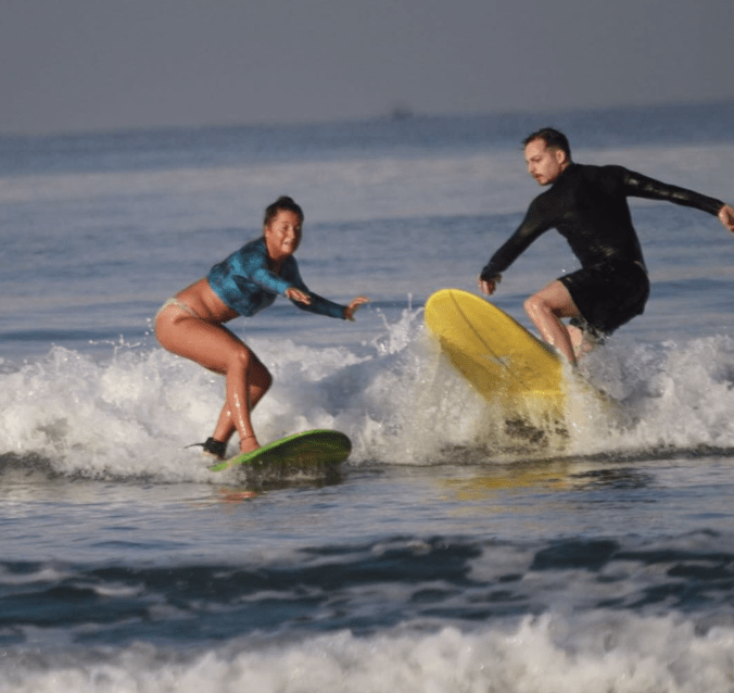 sie so: "Ich surfe", ich so "wart ma ab"